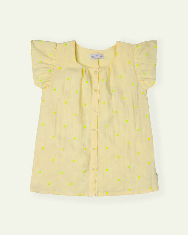 Embroidered Yellow Top