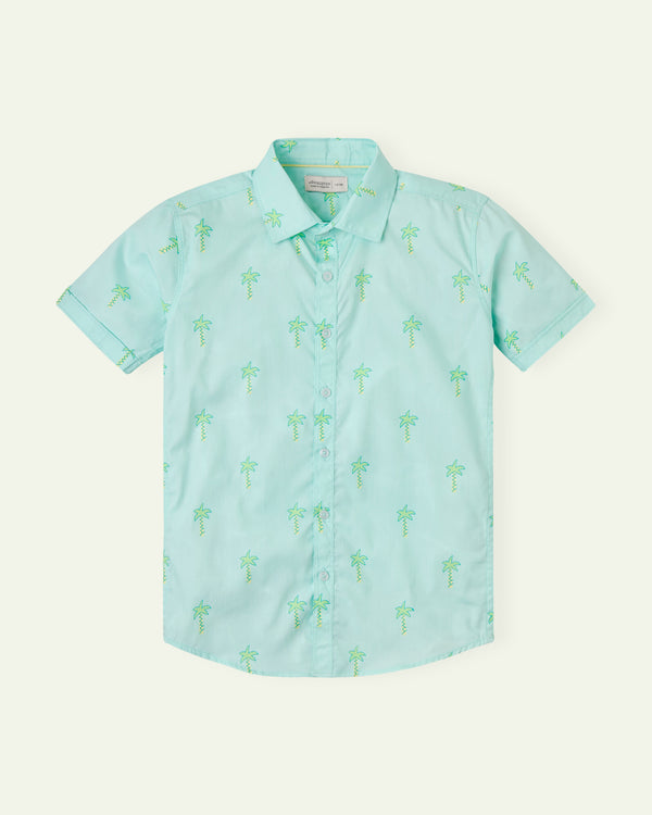 Printed Palm Trees Shirt