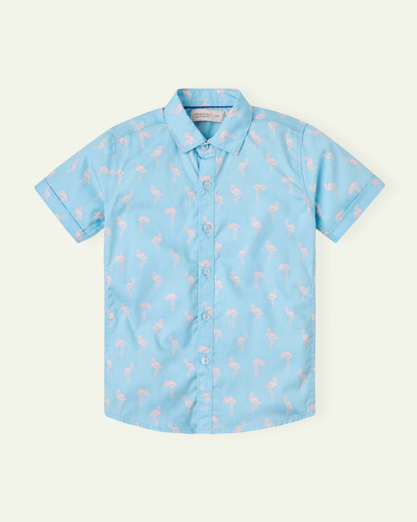 Printed Flamingo Shirt