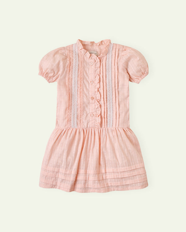 Peach Low-Waist Dress