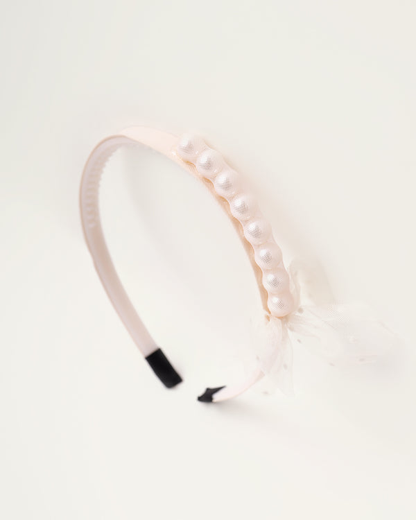Cream Pearls Headband