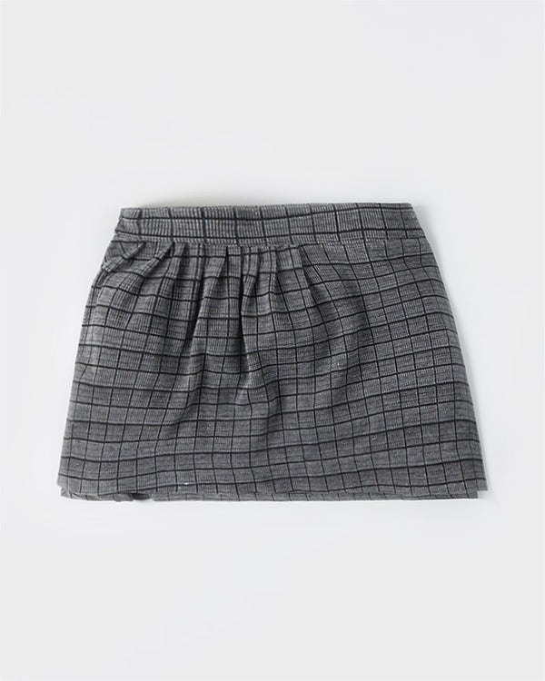 Grey Pique Skirt