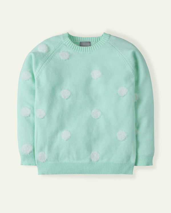 Green Polka Dots Sweater