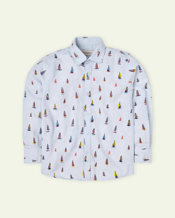 Printed Boats Shirt
