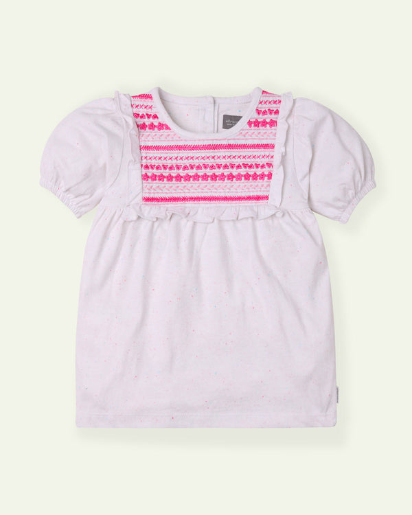Embroidered Nap Yarn Top