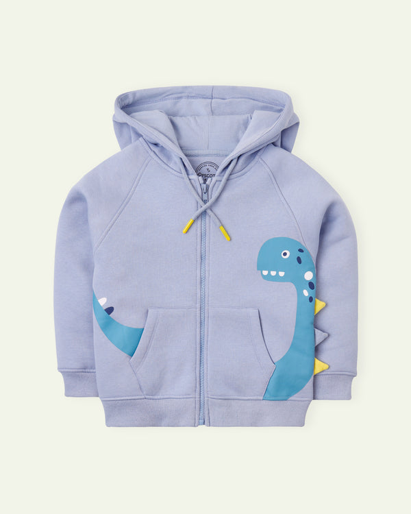 Dino Raglan Zipper Hoodie
