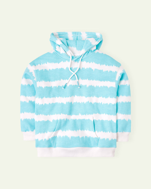 Aqua Tie and Dye Hoodie