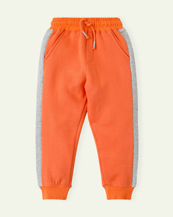 Orange Cut and Sew Sweatpants