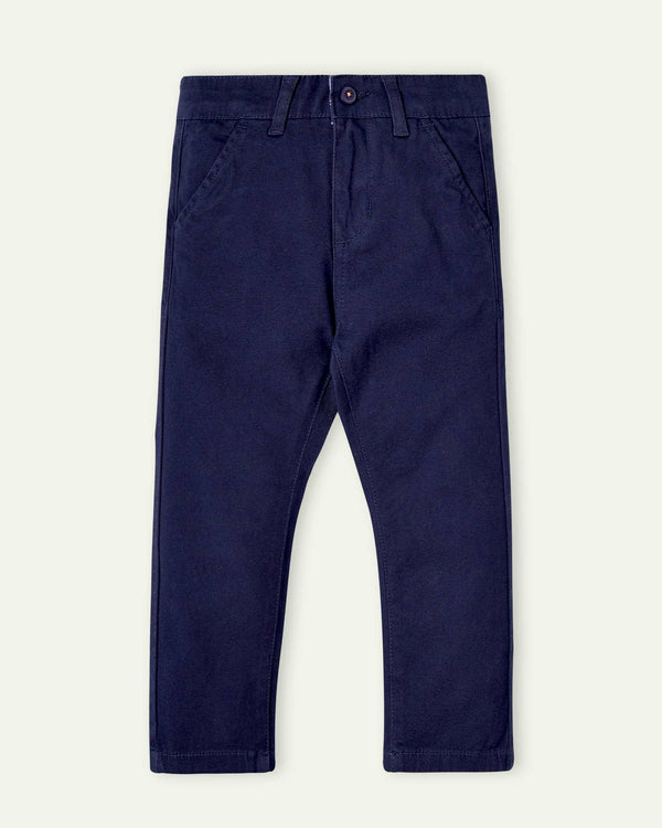 Navy Blue Slim Fit Chinos