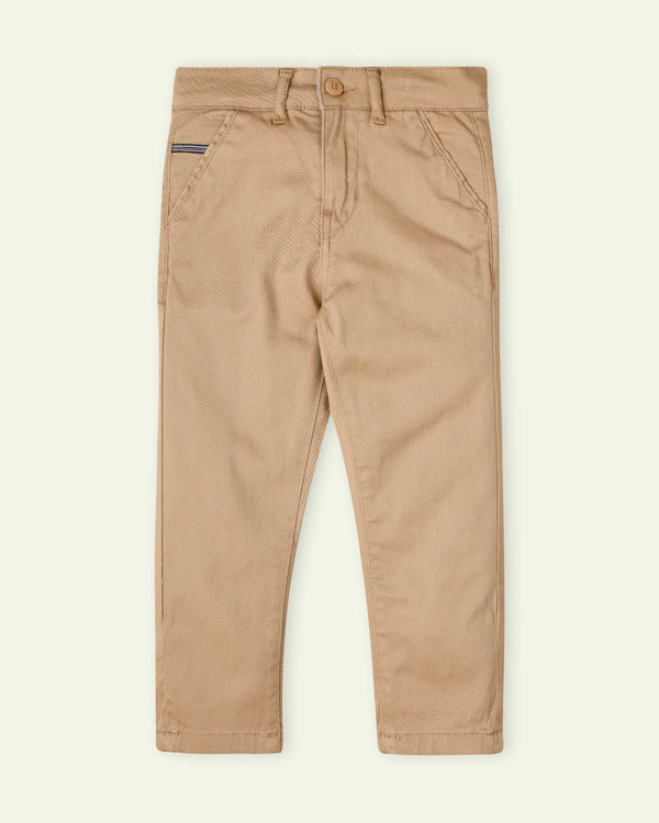 Khaki Straight Fit Chinos