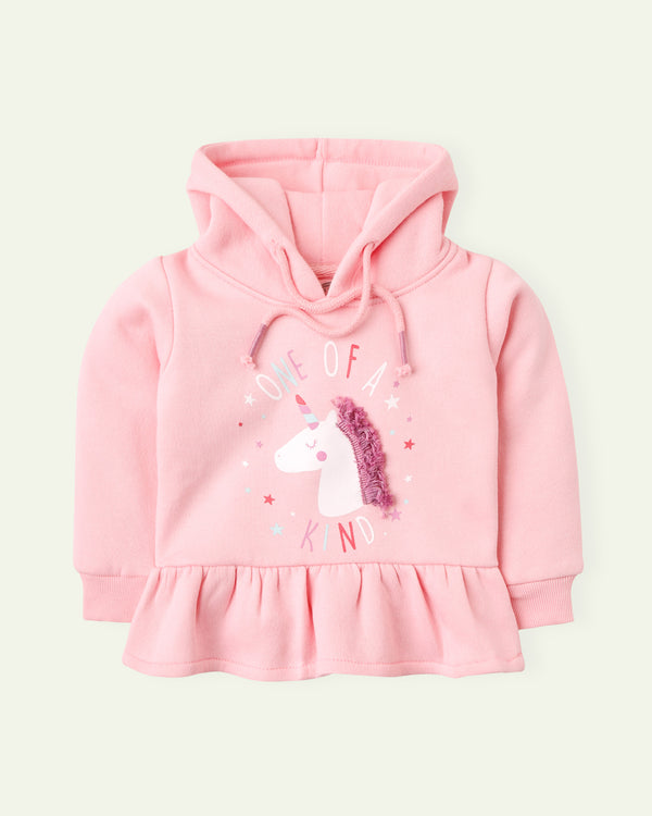 Pink Unicorn Graphic Hoodie