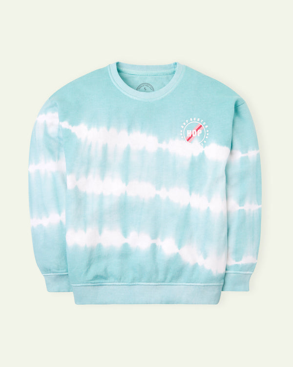 Aqua Tie and Dye Sweatshirt