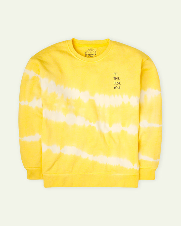 Yellow Tie and Dye Sweatshirt