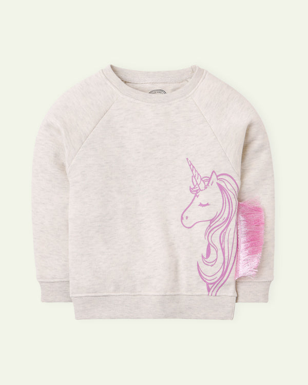 Oatmeal Unicorn Sweatshirt