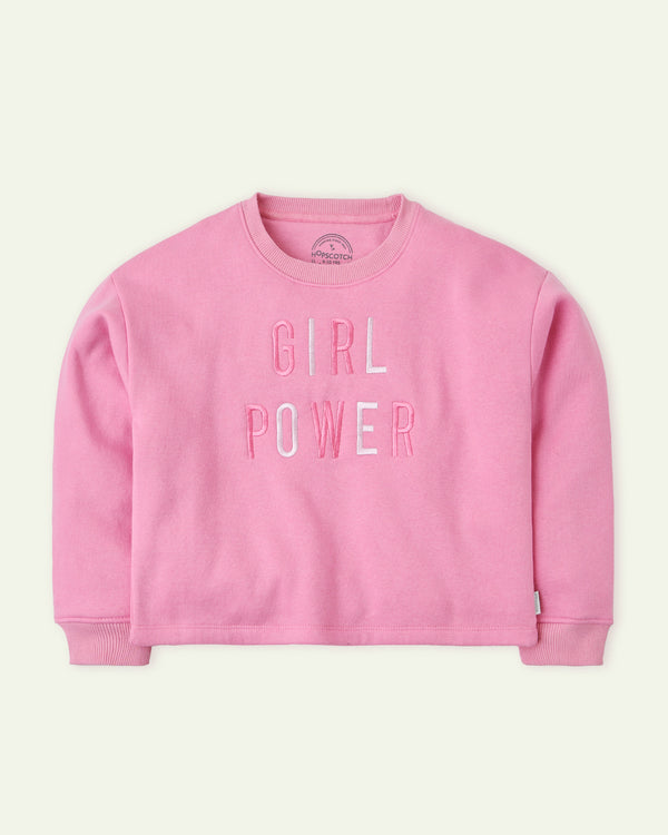 Girl Power Boxy Cropped Sweatshirt