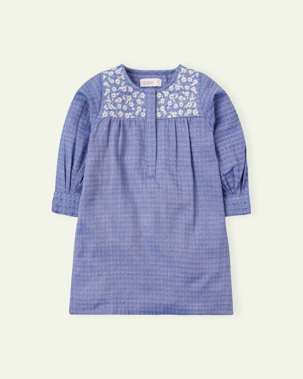 Light Blue Embroidered Tunic