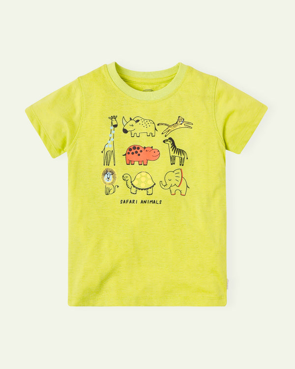 Safari Animals Graphic T-Shirt