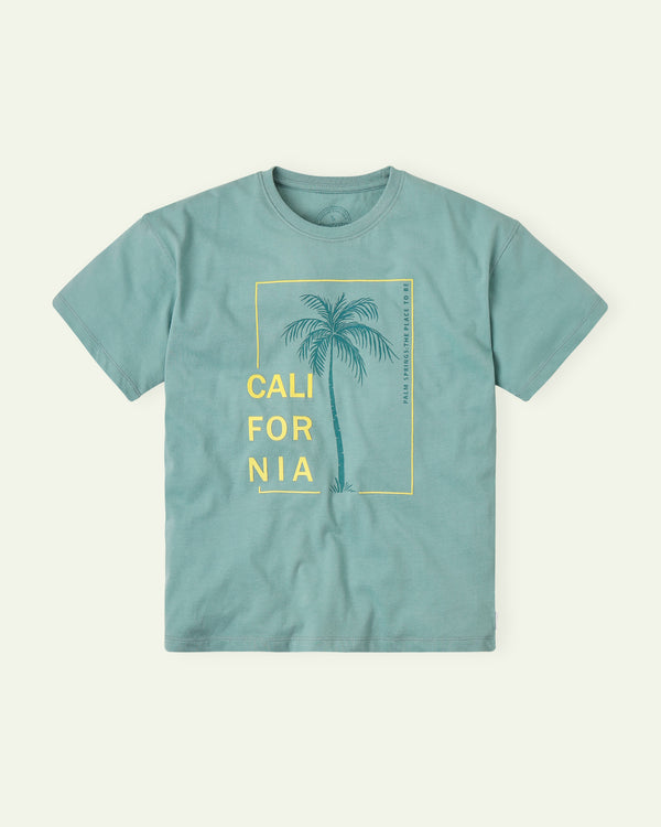 Green California Graphic T-Shirt