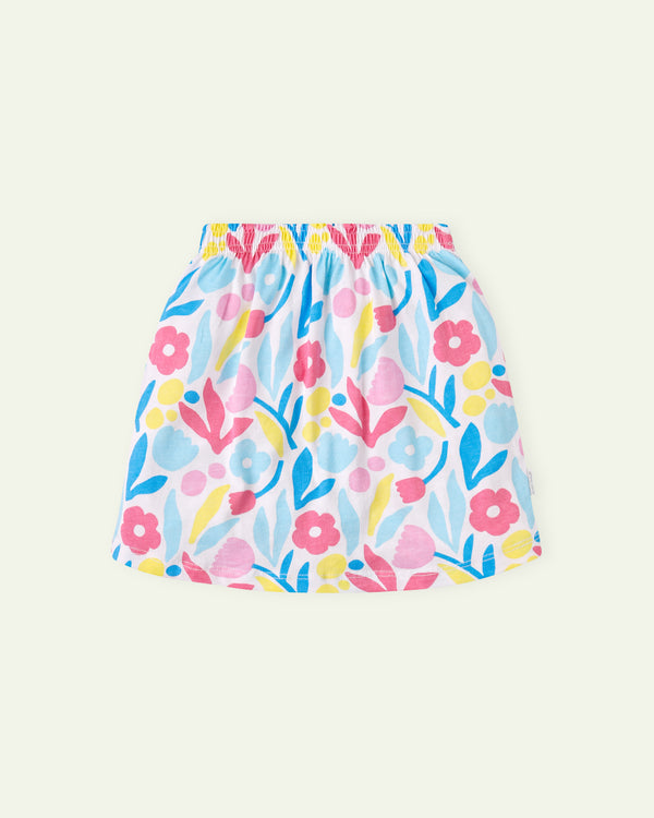 Printed Floral Skirt
