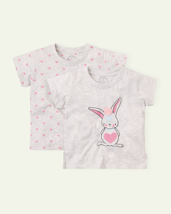 Bunny and Hearts T-Shirt Combo