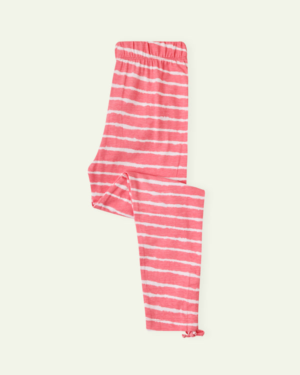 Pink Striped Tights