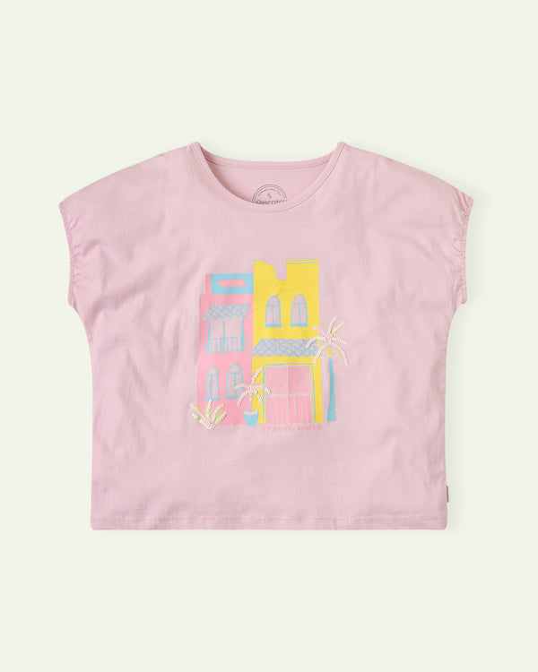 Pink Travel More T-Shirt