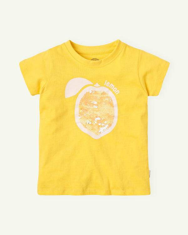 Yellow Embellished T-Shirt