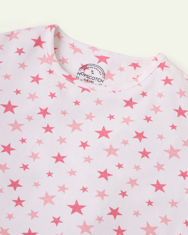 Stars Boxy Cropped T-Shirt