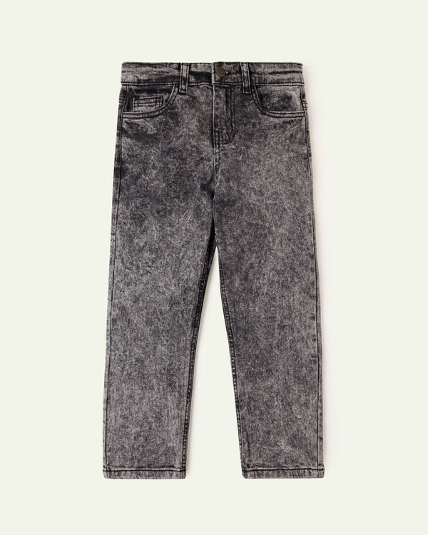 Grey Acid Wash Jeans