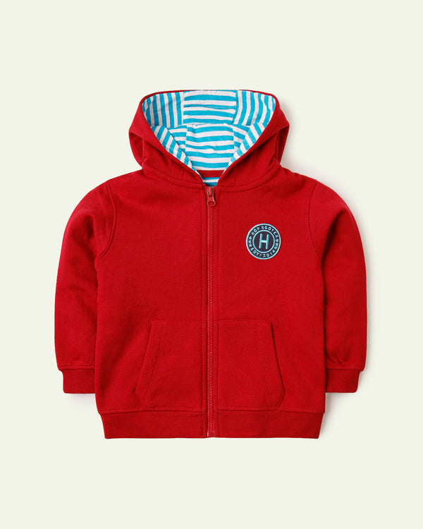 Red Zipper Hoodie