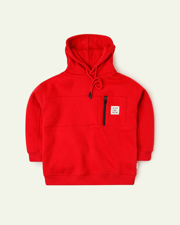 Red Oversized Hoodie