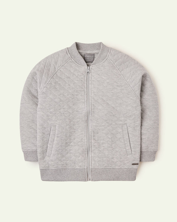 Grey Quilted Jacket