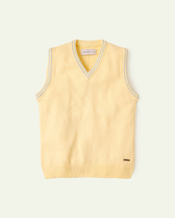 Yellow Sleeveless Sweater