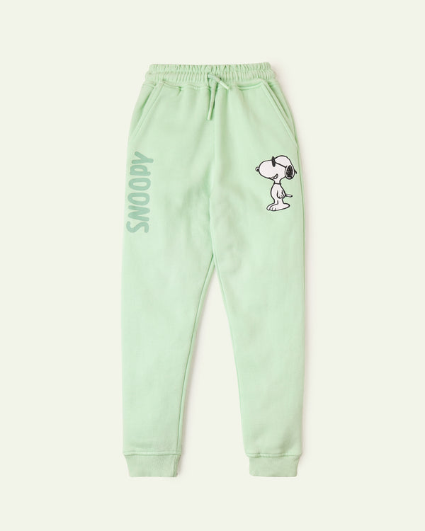 Green Snoopy Sweatpants