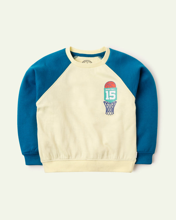 Basketball Cut & Sew Sweatshirt