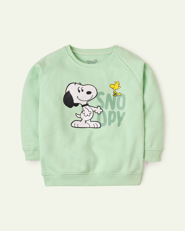 Green Snoopy Sweatshirt