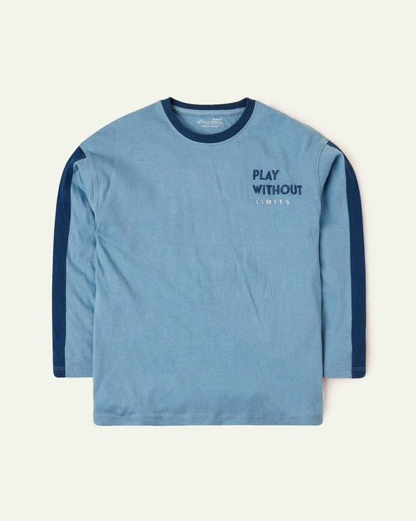 Blue Cut & Sew T-Shirt