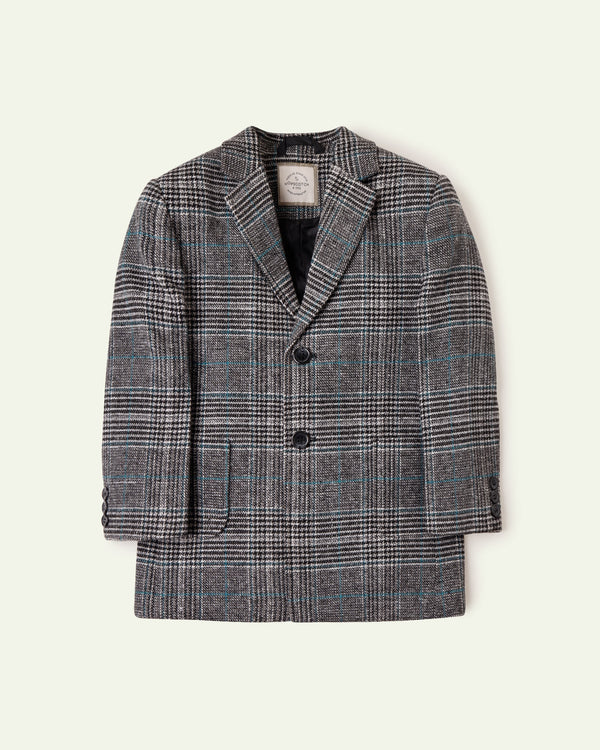 Flannel Tweed Coat