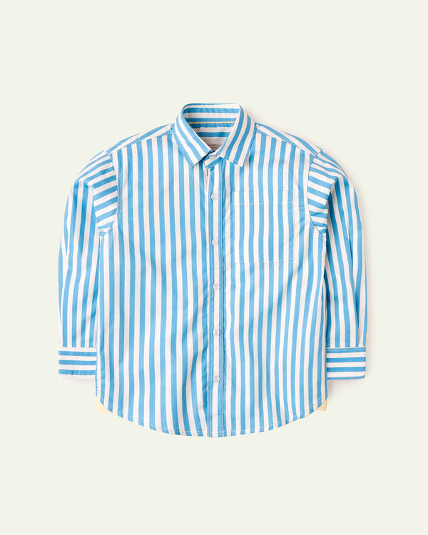 Blue & White Striped Shirt