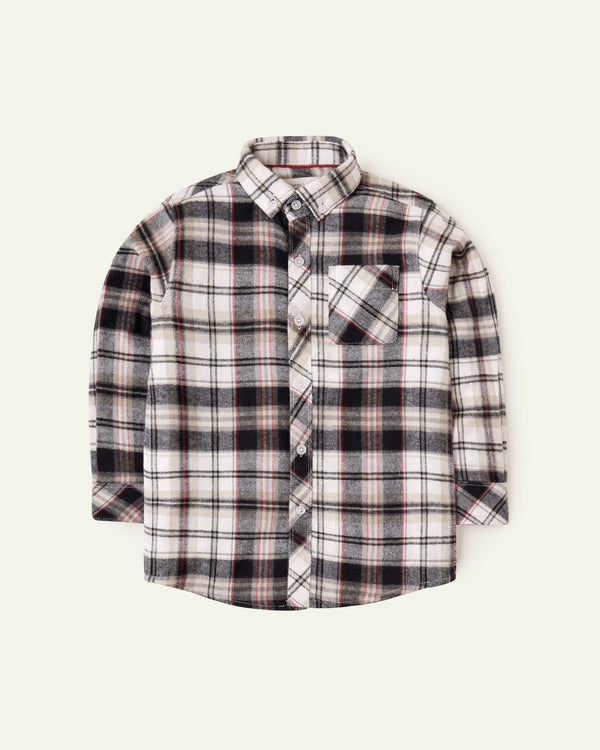 Checkered Button-Down Shirt