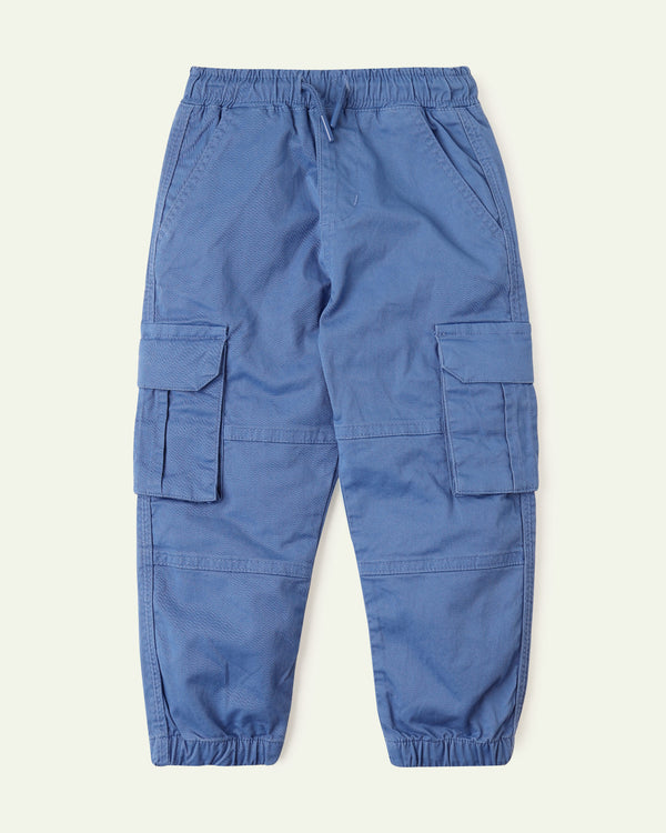 Blue Cargo Trousers