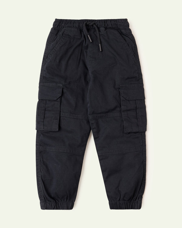 Black Cargo Trousers