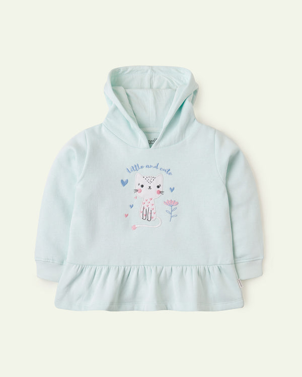 Cat Peplum Hoodie