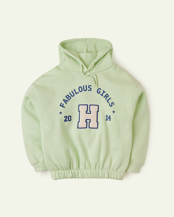 Green Applique Hoodie