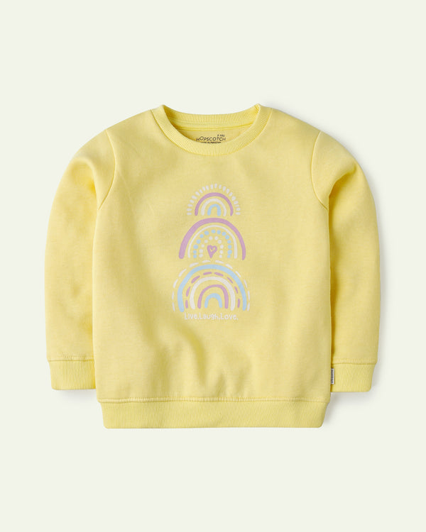 Yellow Glitter Sweatshirt