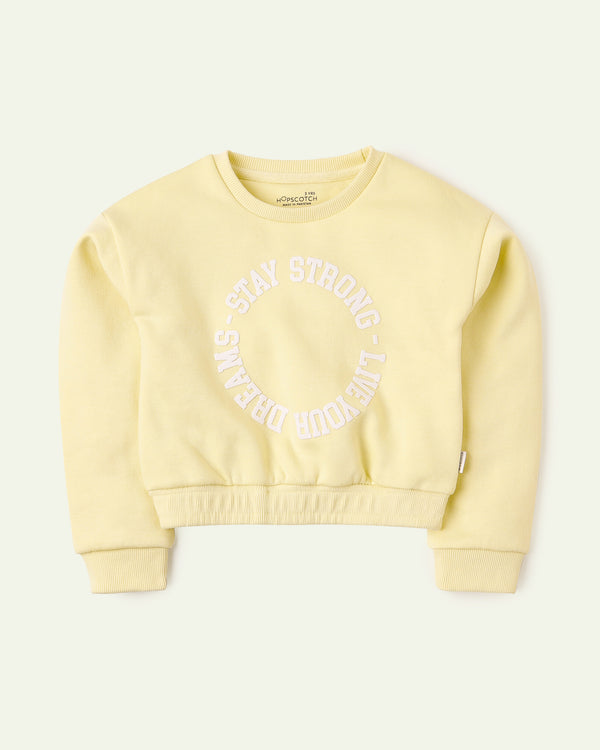 Cropped Yellow Sweatshirt