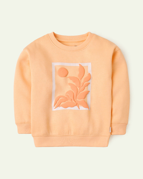 Orange Oversized Sweatshirt