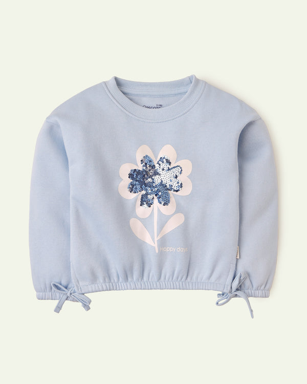 Embellished Crop Sweatshirt