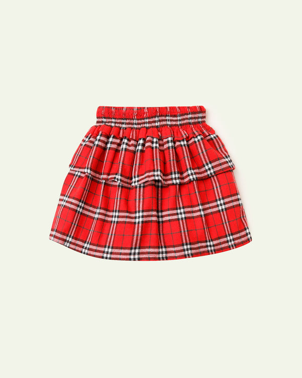 Red Plaid Skirt