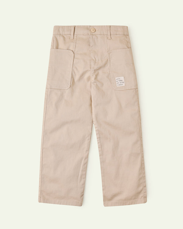 High Rise Khaki Trousers